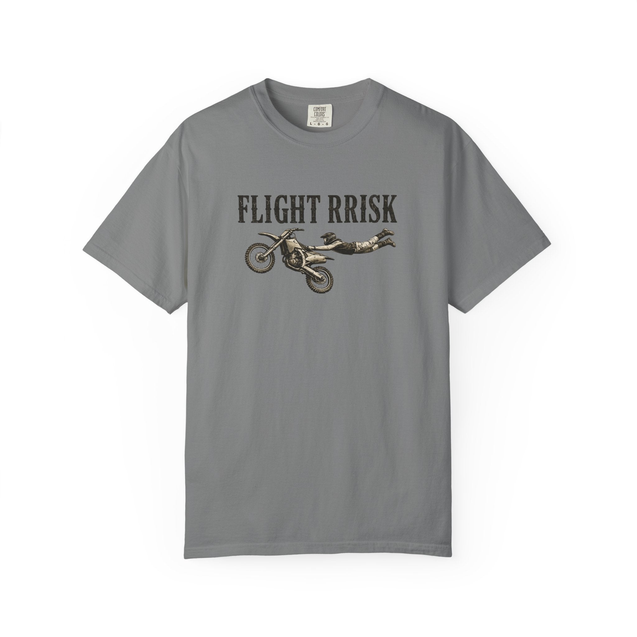 Flight Risk Motorcycle T-Shirt — Stunt Rider Graphic Tee