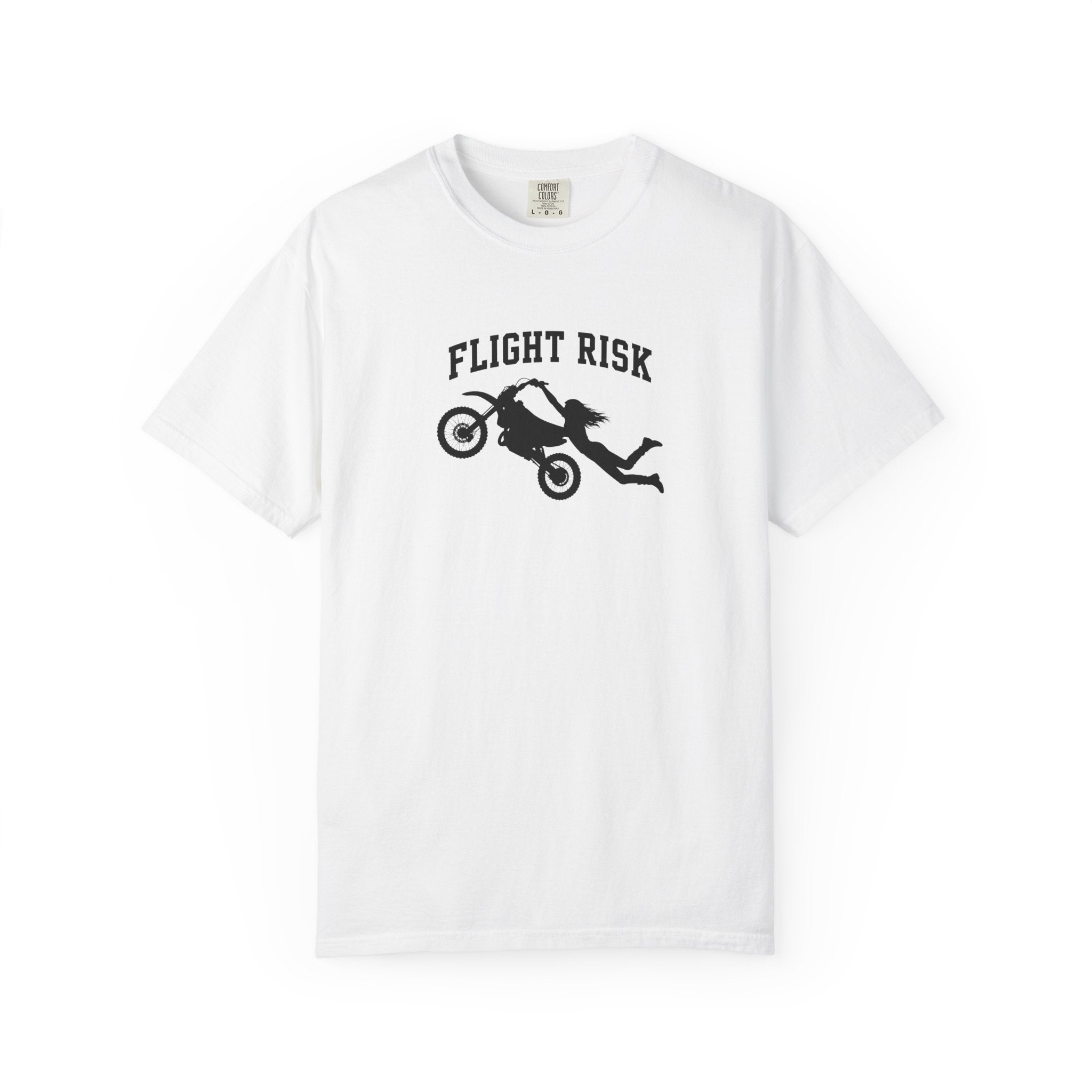 Flight Risk Motorcycle T-Shirt — Stunt Rider Graphic Tee
