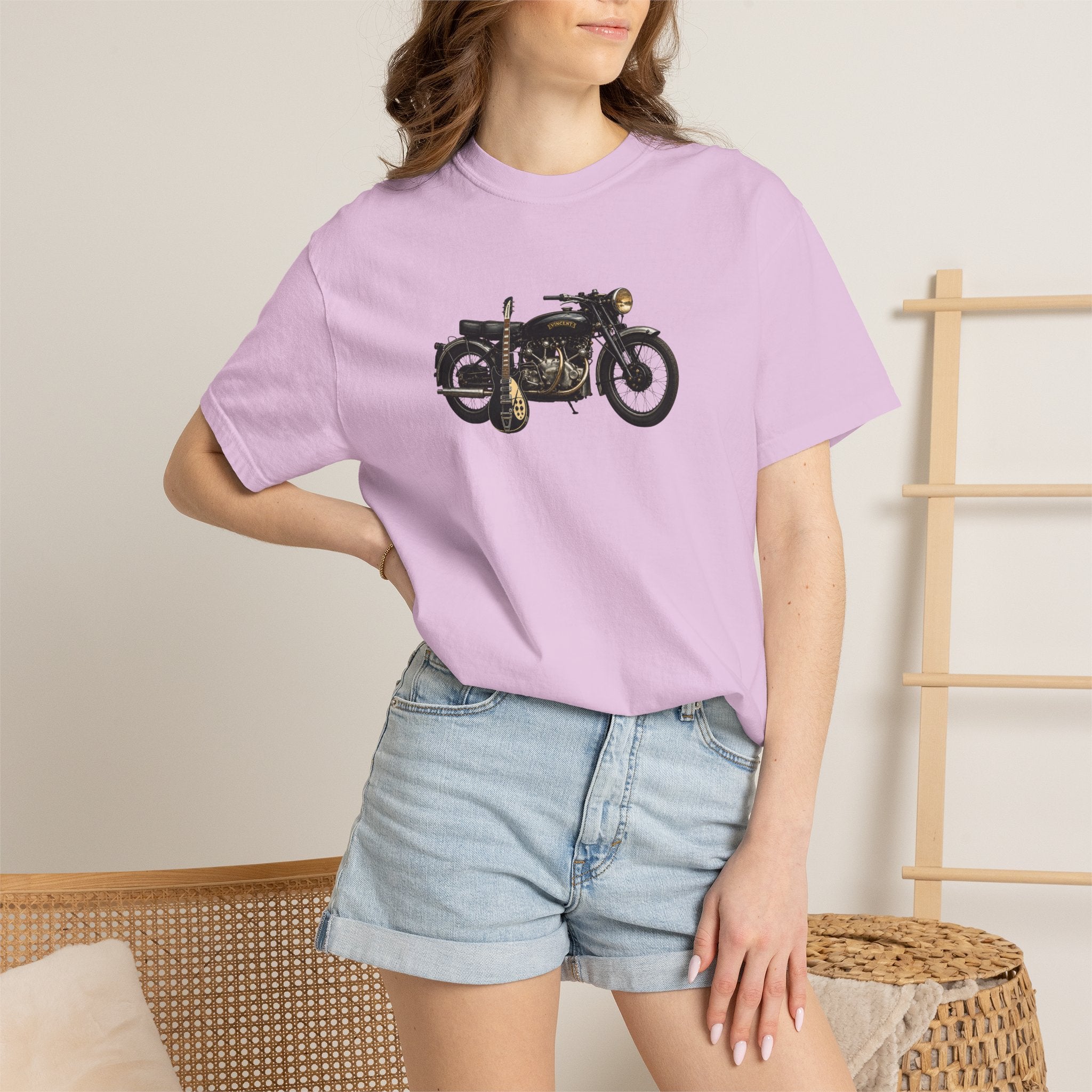 Vintage Motorcycle T-Shirt — Retro Classic Bike Graphic Tee