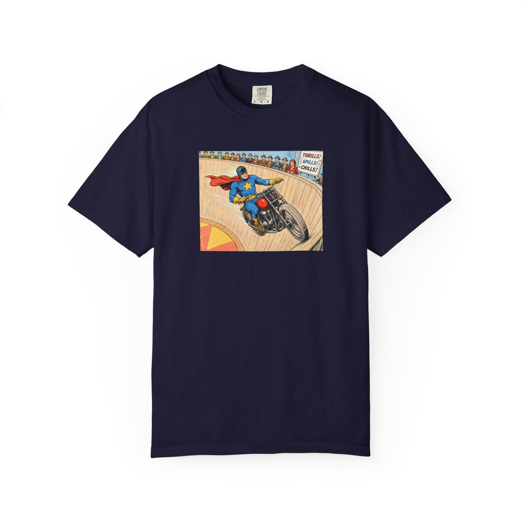 Motorcycle Racer Vintage Comic T-Shirt