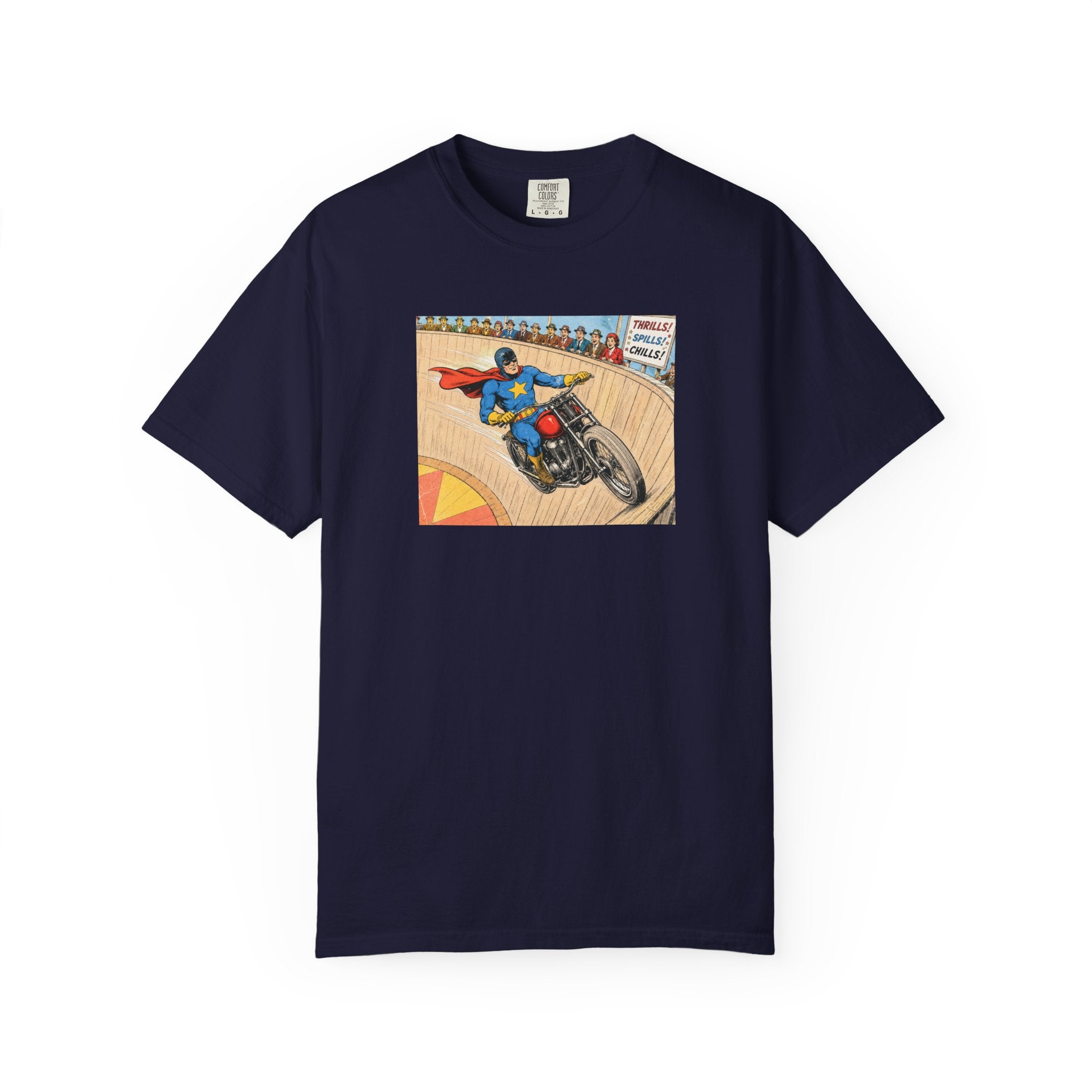 Motorcycle Racer Vintage Comic T-Shirt