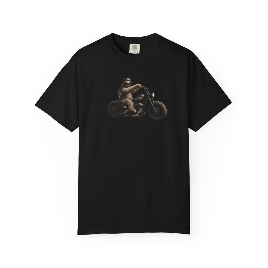 Motorcycle Sloth T-Shirt — Funny Biker Animal Tee