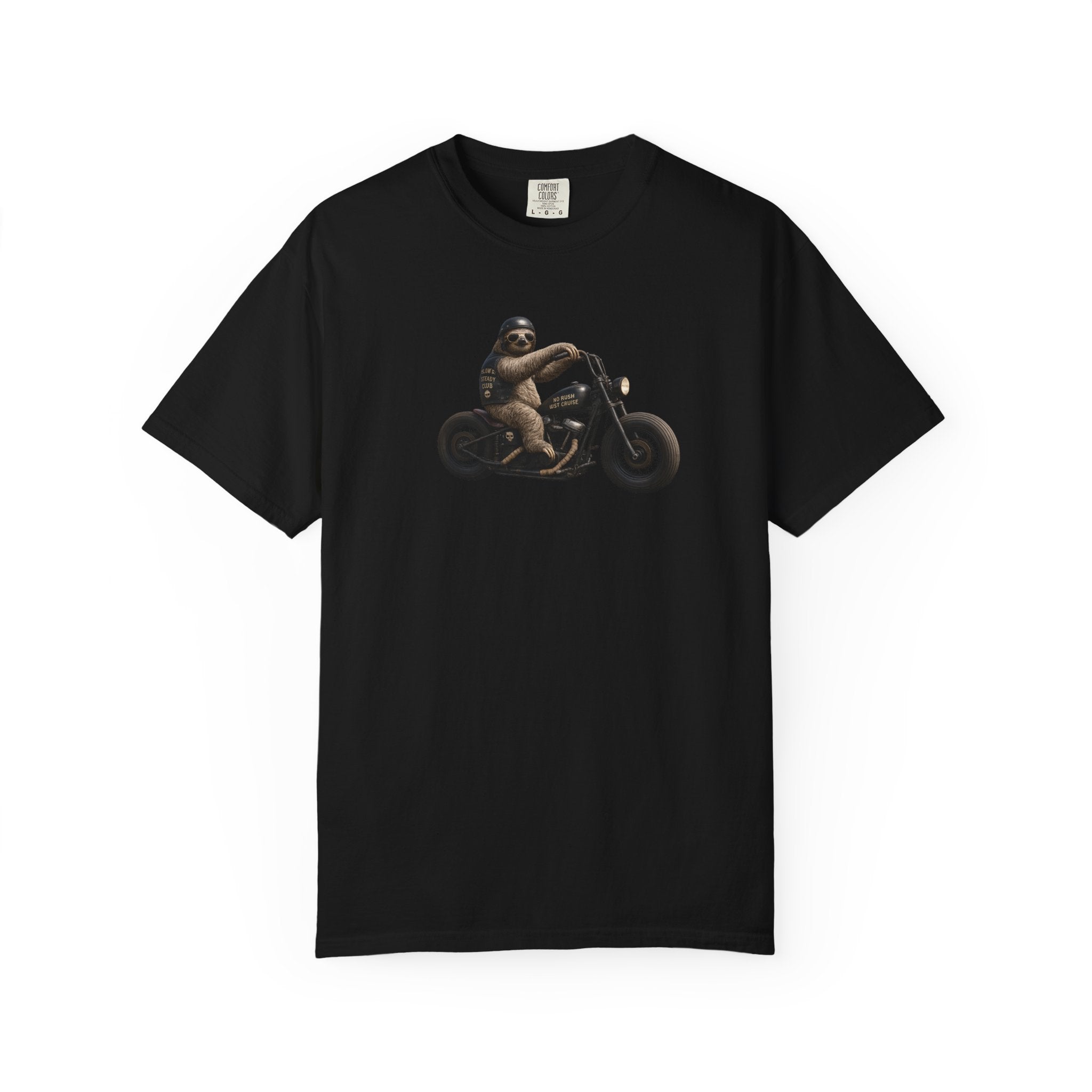 Motorcycle Sloth T-Shirt — Funny Biker Animal Tee