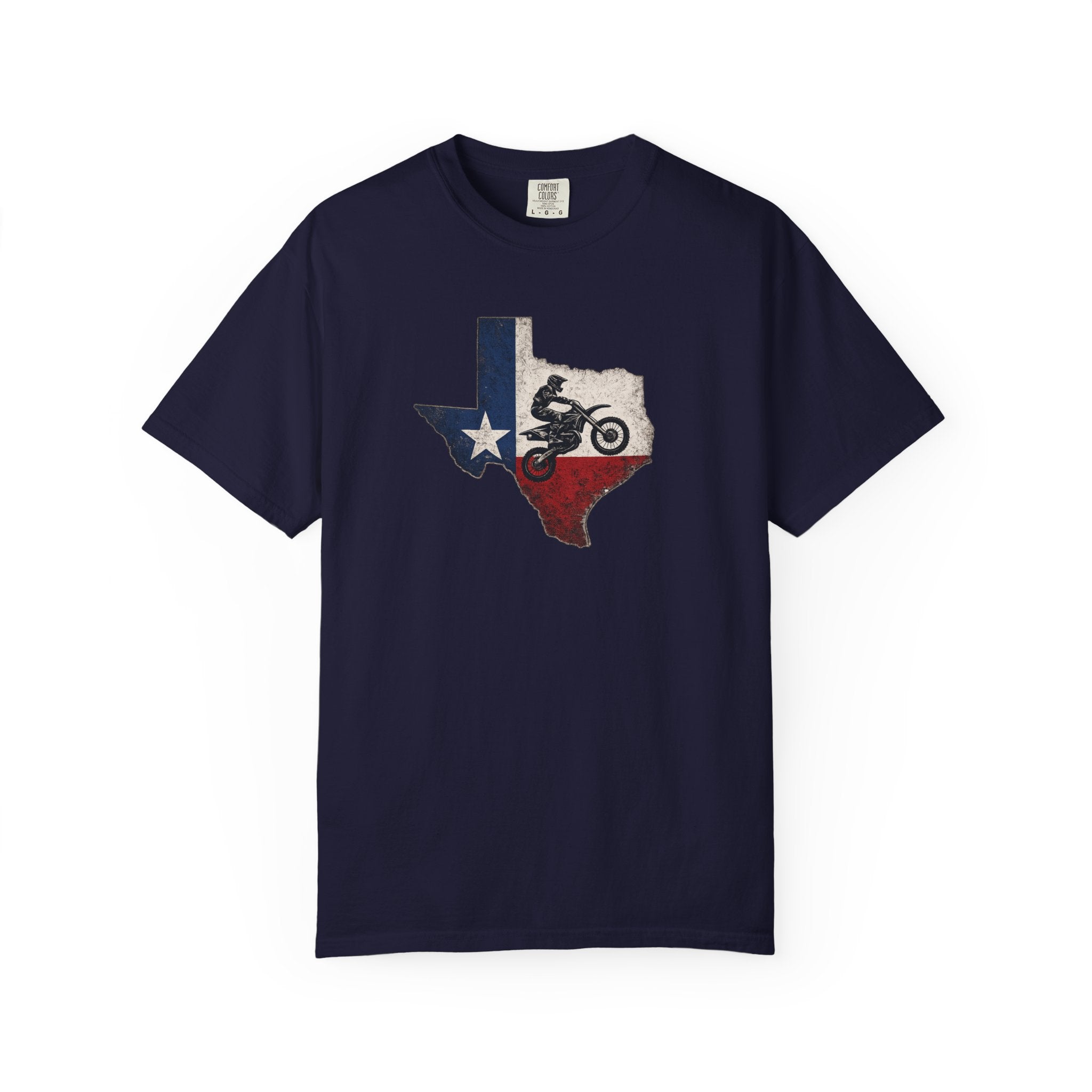 Copy of Texas Off-Road Motorcycle T-Shirt — Lone Star Dirt Bike Graphic