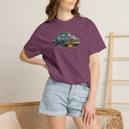 Vintage Pickup Truck & Guitar T-Shirt — Retro Americana Tee for Musicians & Classic Car Fans