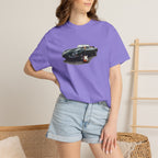 Classic Sports Car Tee — Vintage Jaguar with Guitar Graphic