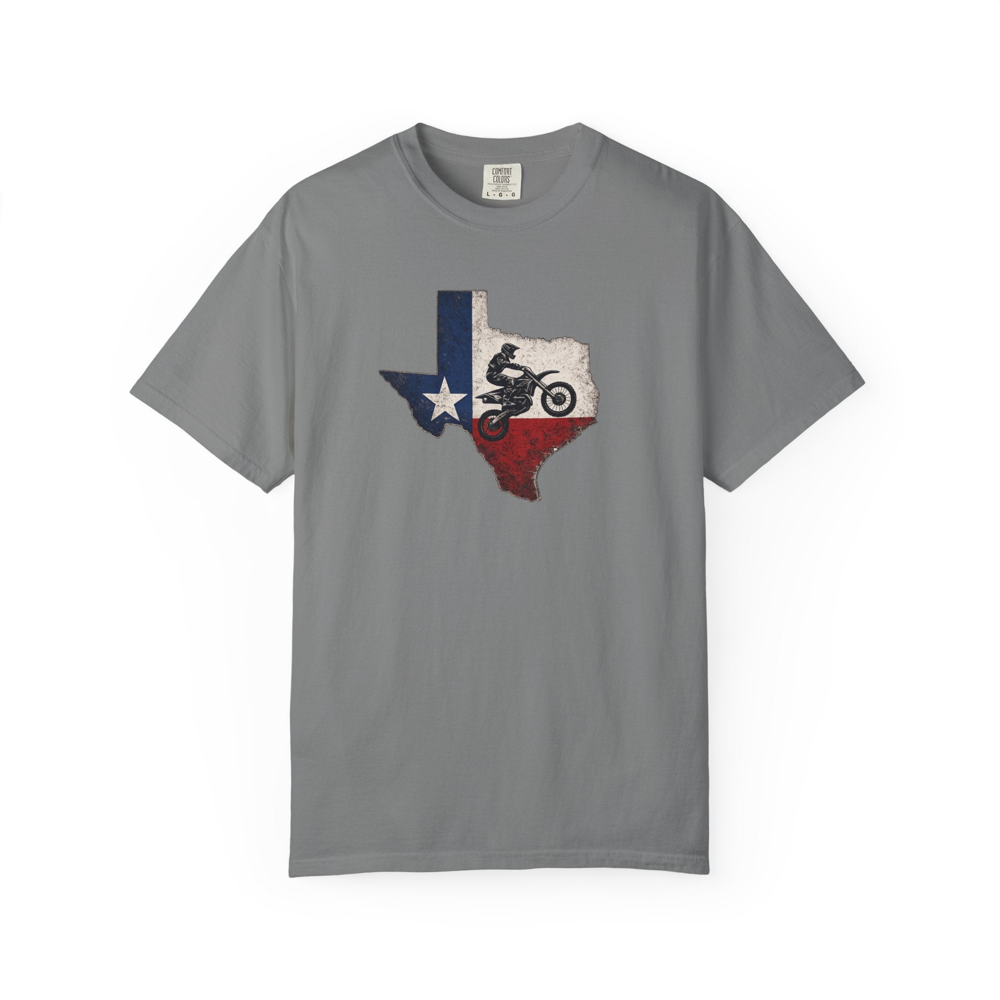 Copy of Texas Off-Road Motorcycle T-Shirt — Lone Star Dirt Bike Graphic