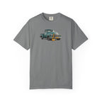 Vintage Pickup Truck & Guitar T-Shirt — Retro Americana Tee for Musicians & Classic Car Fans