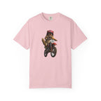 Motorcycle Cat T-Shirt — Retro Cat on Dirt Bike Graphic Tee