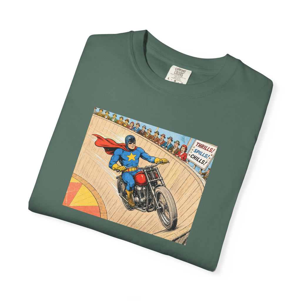 Motorcycle Racer Vintage Comic T-Shirt