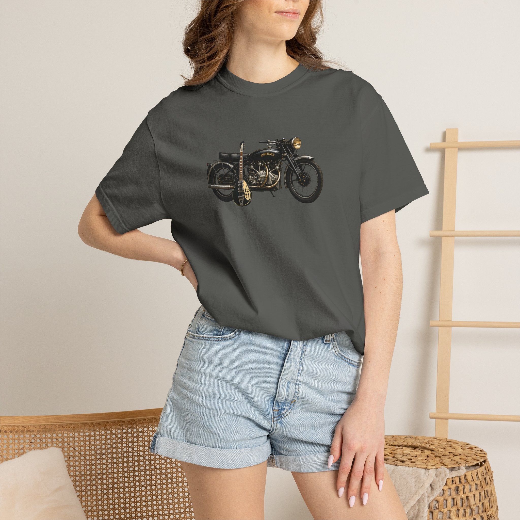 Vintage Motorcycle T-Shirt — Retro Classic Bike Graphic Tee