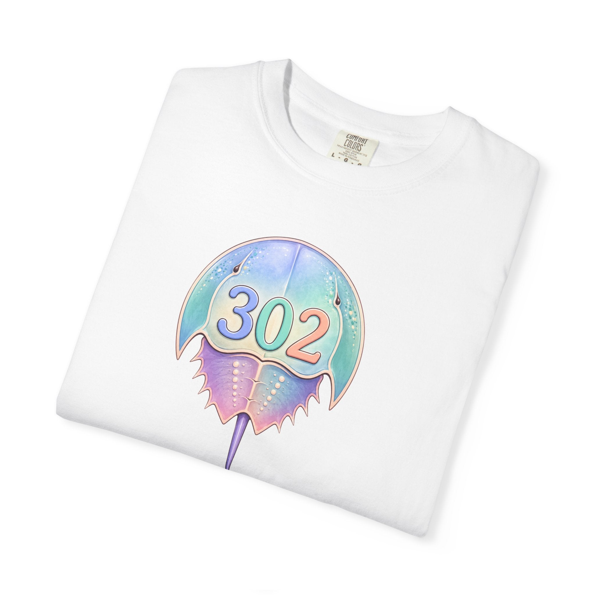 302 Horseshoe Crab Tee — Coastal Vintage Graphic T-Shirt