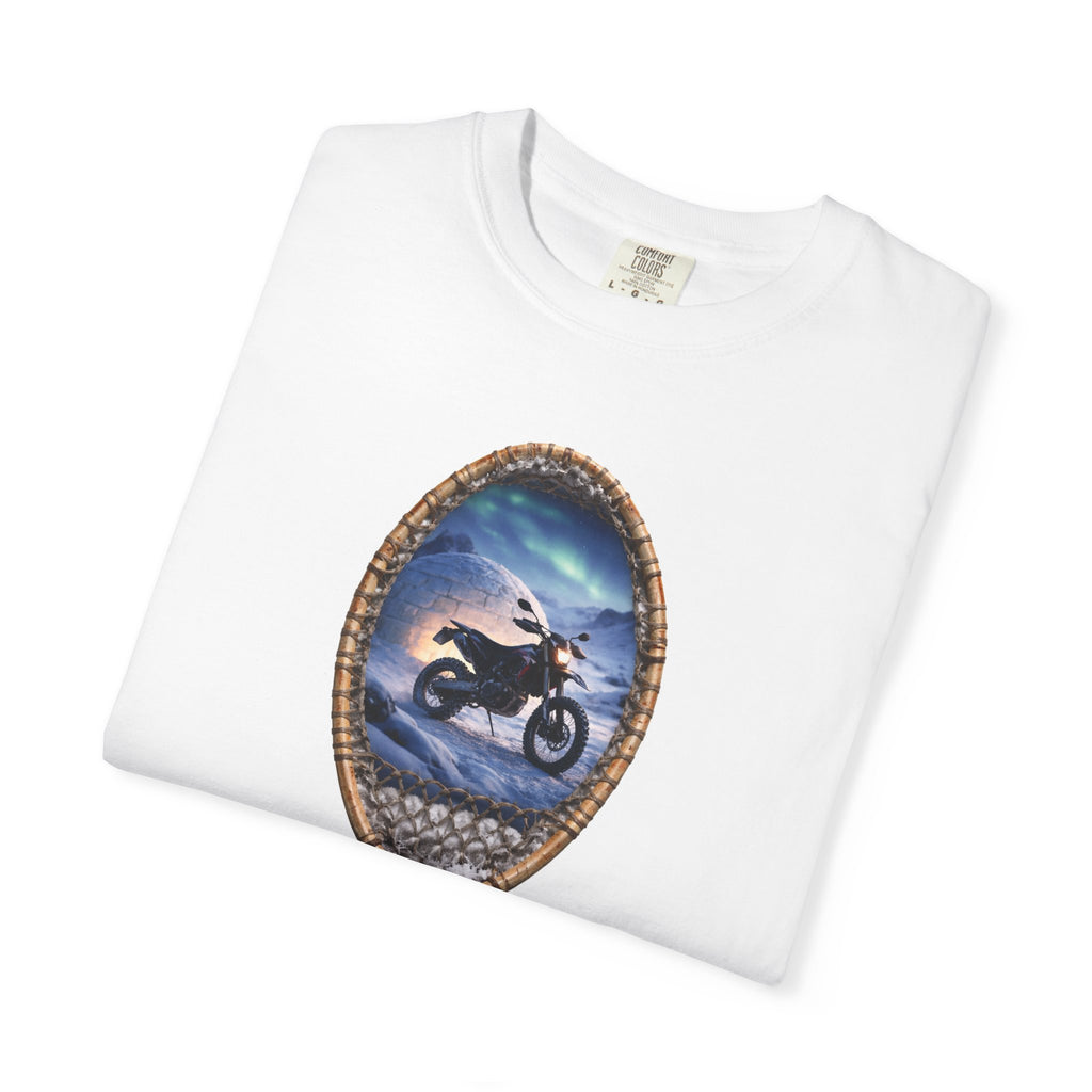 Motorcycle Night Ride T-Shirt — Framed Rider Graphic Tee