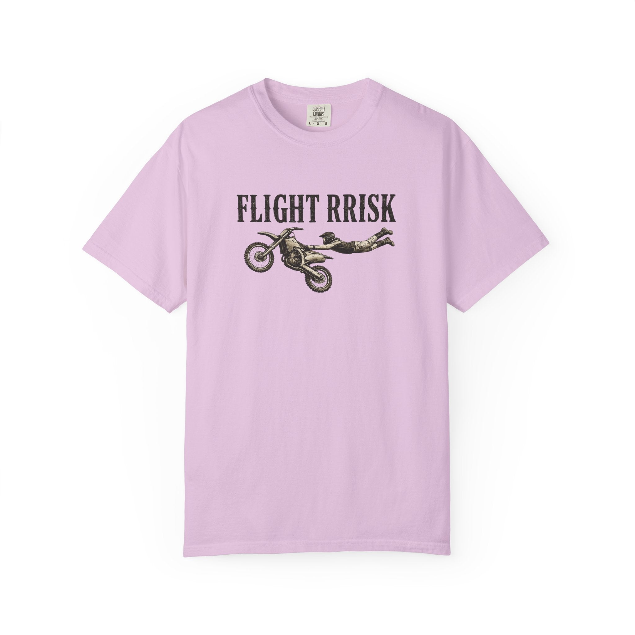 Flight Risk Motorcycle T-Shirt — Stunt Rider Graphic Tee