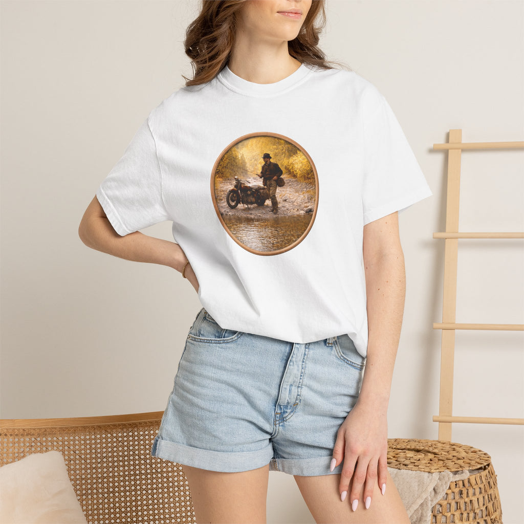 Motorcycle Rider Vintage Photo T-Shirt