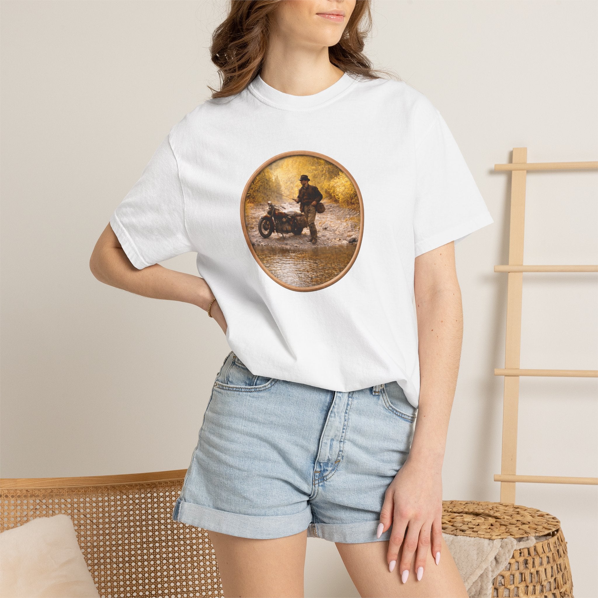 Motorcycle Rider Vintage Photo T-Shirt