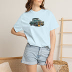 Vintage Pickup Truck & Guitar T-Shirt — Retro Americana Tee for Musicians & Classic Car Fans
