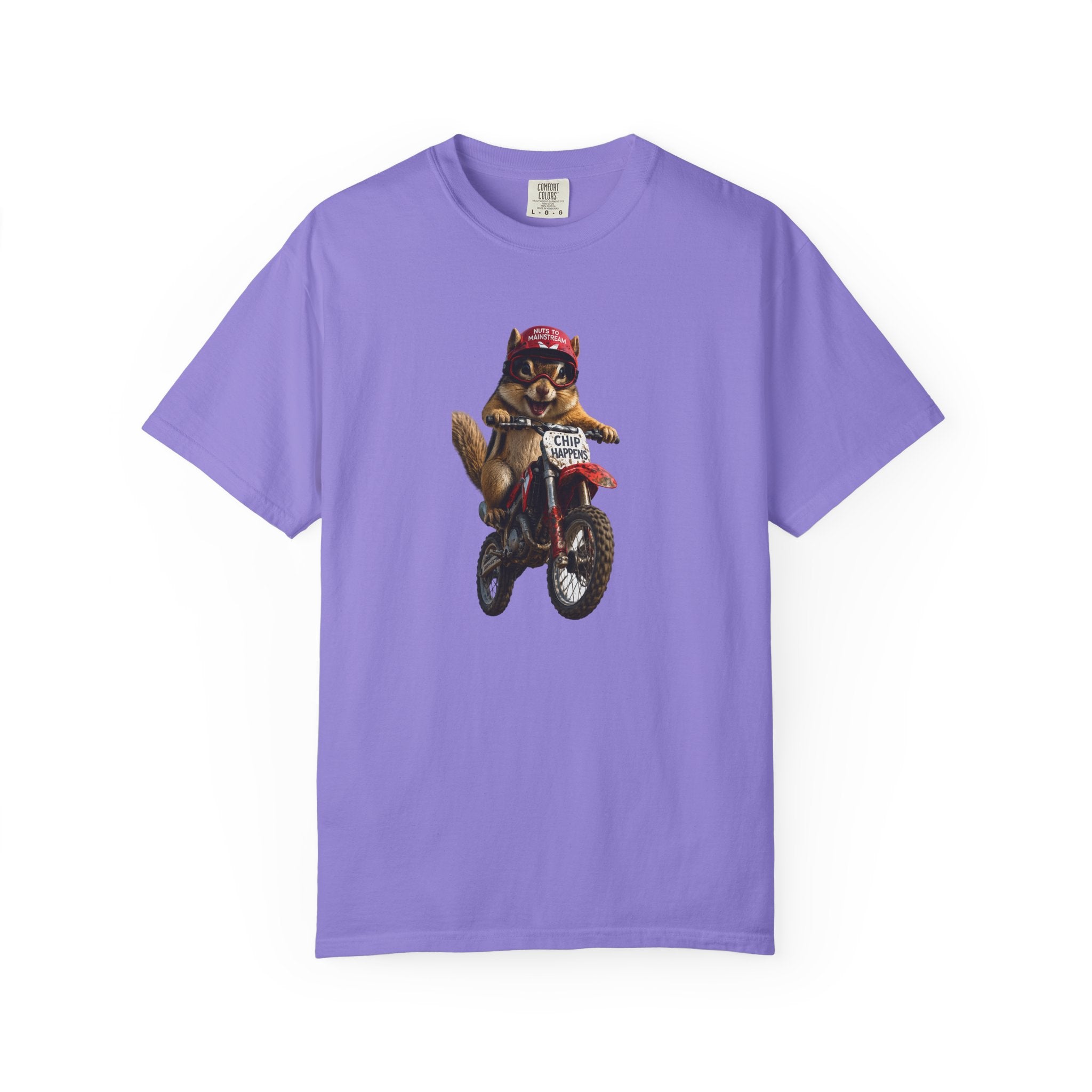 Motorcycle Cat T-Shirt — Retro Cat on Dirt Bike Graphic Tee