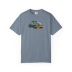 Vintage Pickup Truck & Guitar T-Shirt — Retro Americana Tee for Musicians & Classic Car Fans