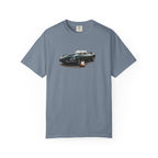 Classic Sports Car Tee — Vintage Jaguar with Guitar Graphic