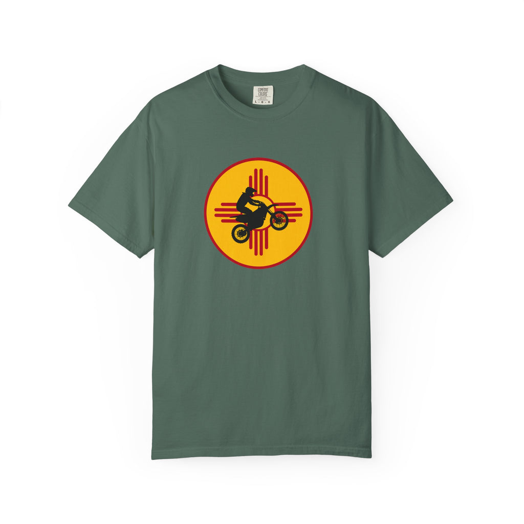 Sunset Motorcycle T-Shirt — Retro Bike Silhouette Tee