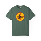 Sunset Motorcycle T-Shirt — Retro Bike Silhouette Tee
