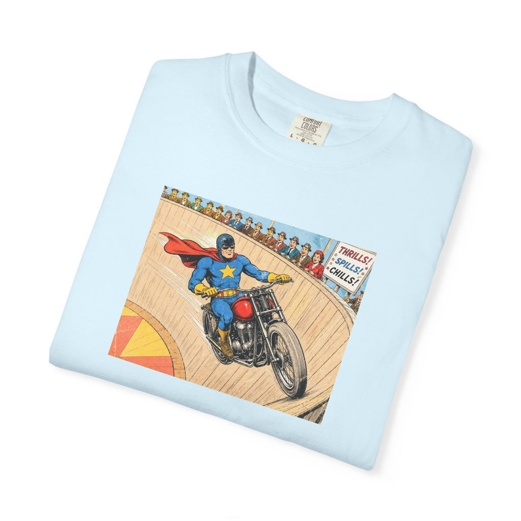 Motorcycle Racer Vintage Comic T-Shirt