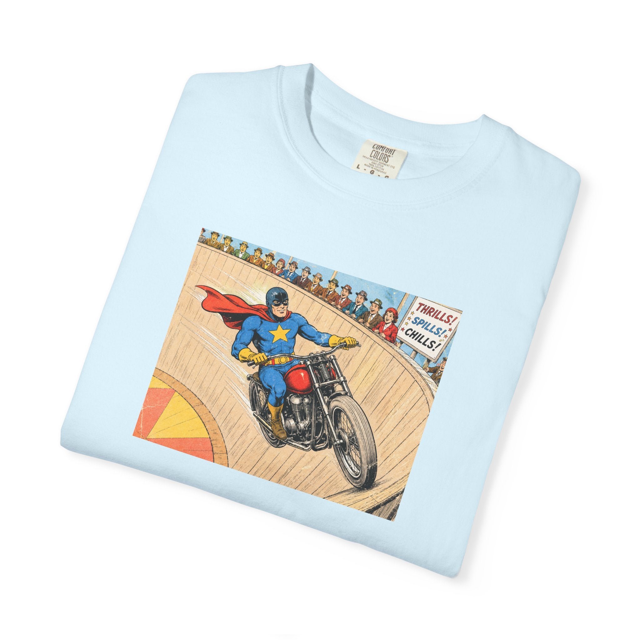 Motorcycle Racer Vintage Comic T-Shirt