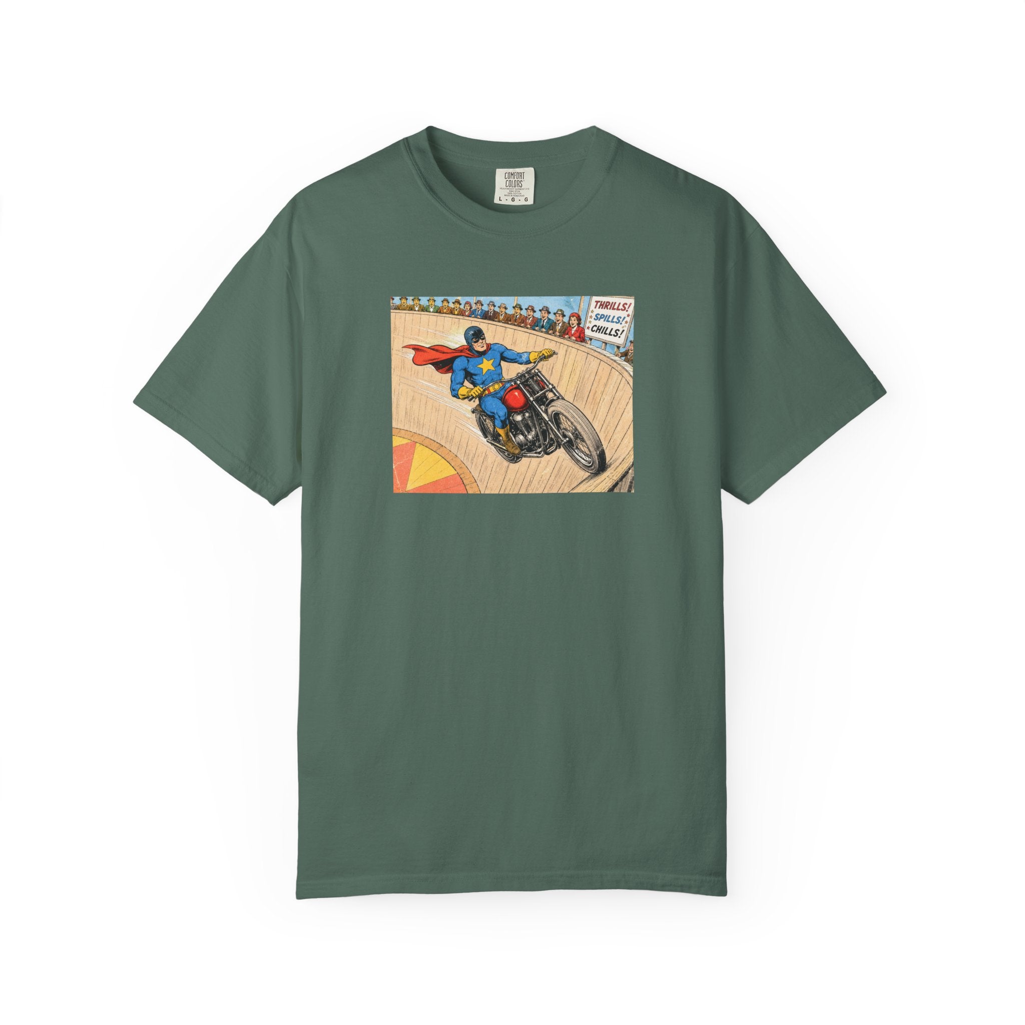 Motorcycle Racer Vintage Comic T-Shirt