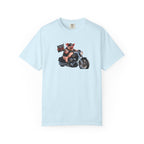 Biker Pig Motorcycle T-Shirt — "Live to Eat, Love to Ride" Retro Graphic Tee