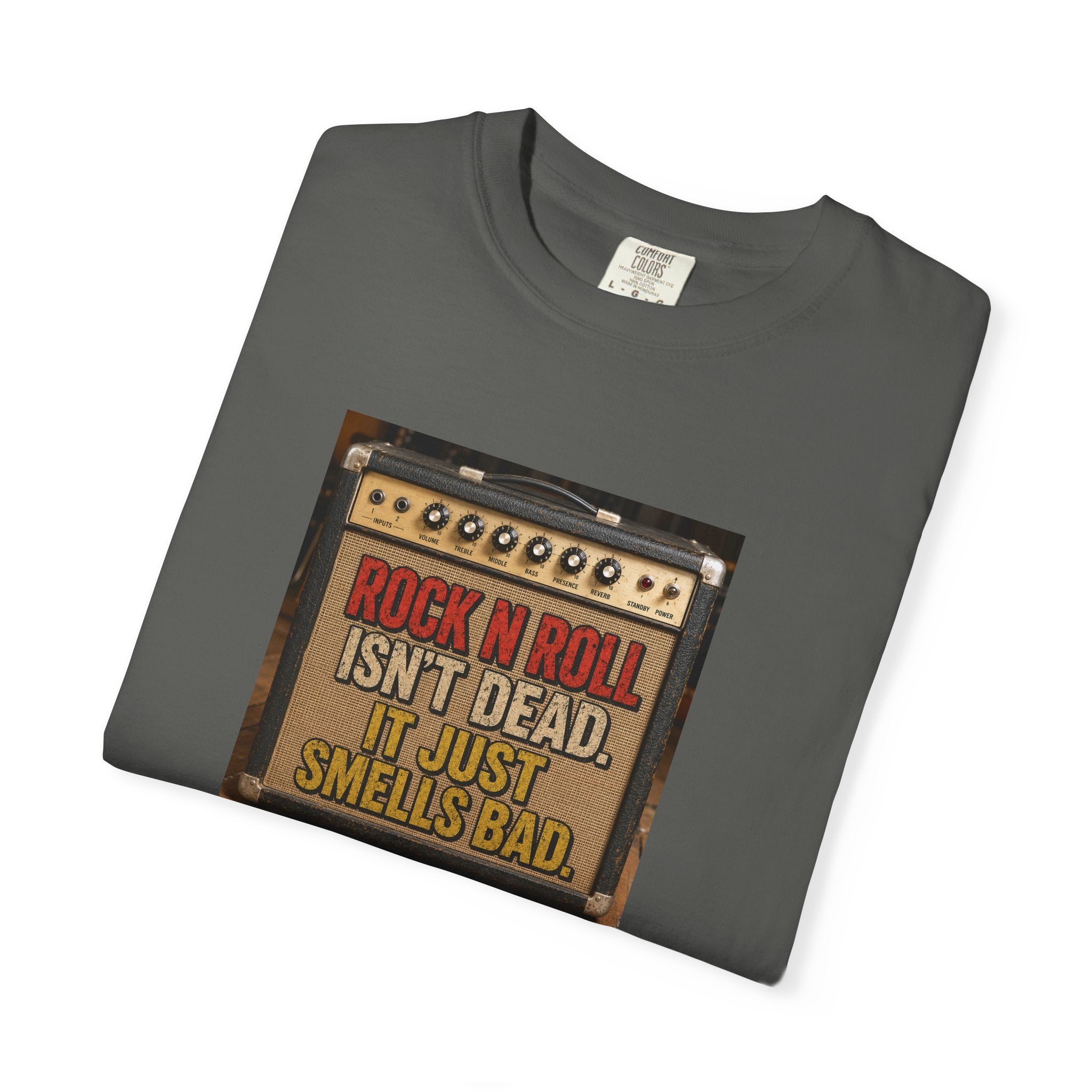 Rock 'N' Roll Isn't Dead T-Shirt — Vintage Amp Graphic Tee