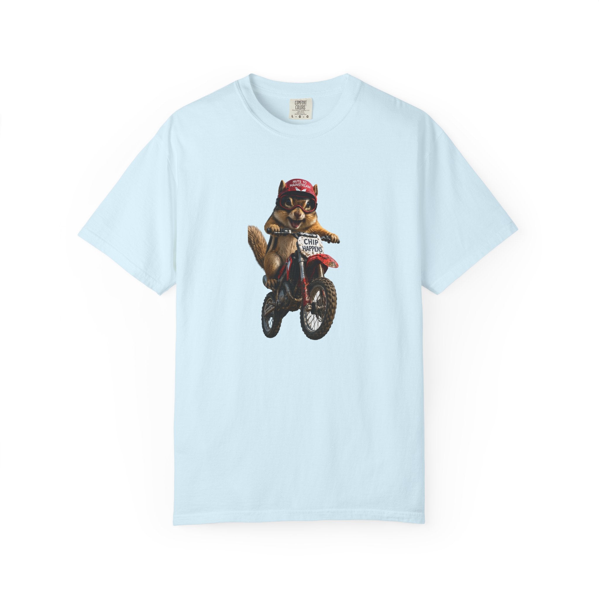 Motorcycle Cat T-Shirt — Retro Cat on Dirt Bike Graphic Tee