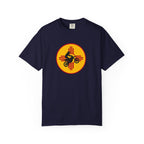 Sunset Motorcycle T-Shirt — Retro Bike Silhouette Tee