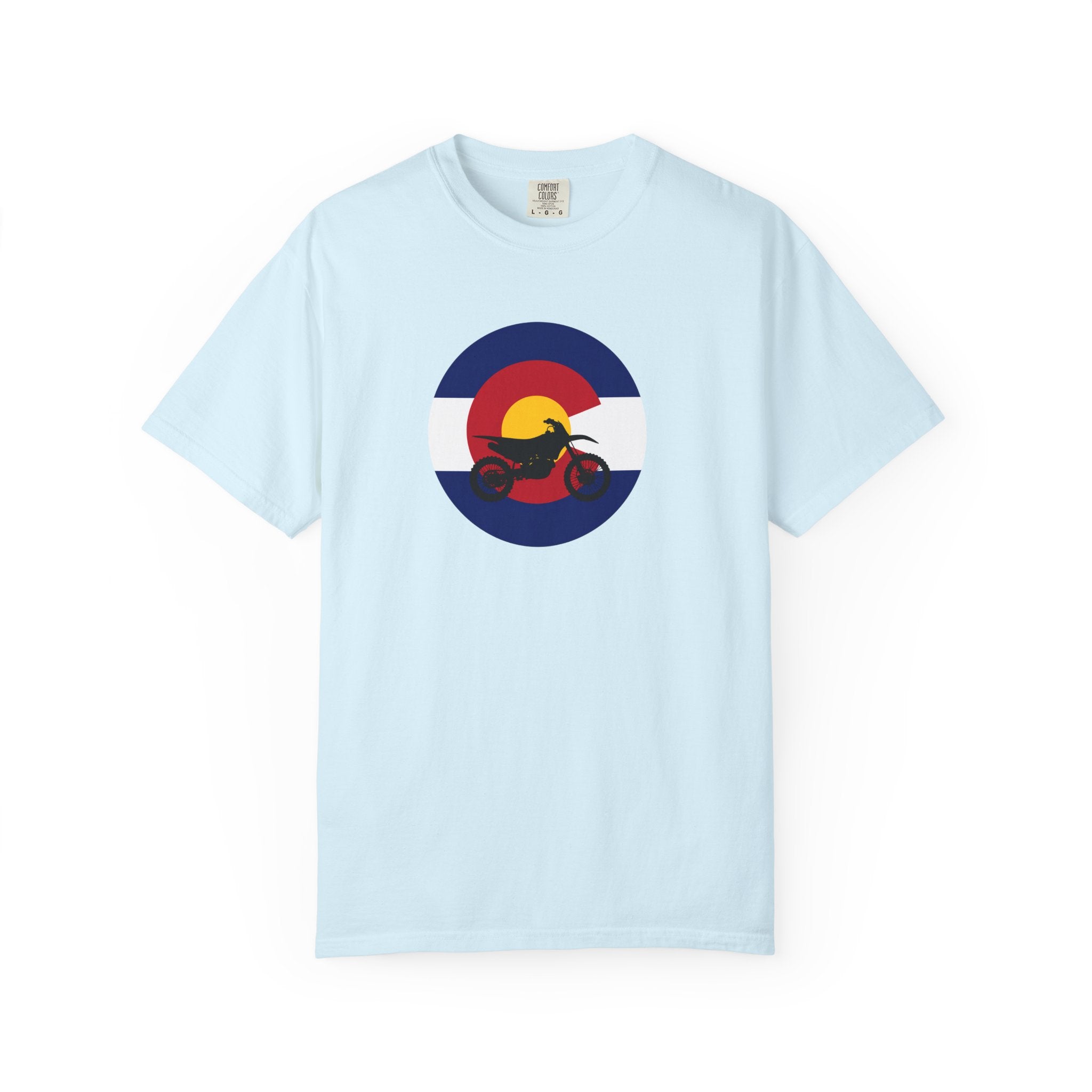 Copy of Motorcycle Sunset T-Shirt — Retro Colorado Circle Rider Tee