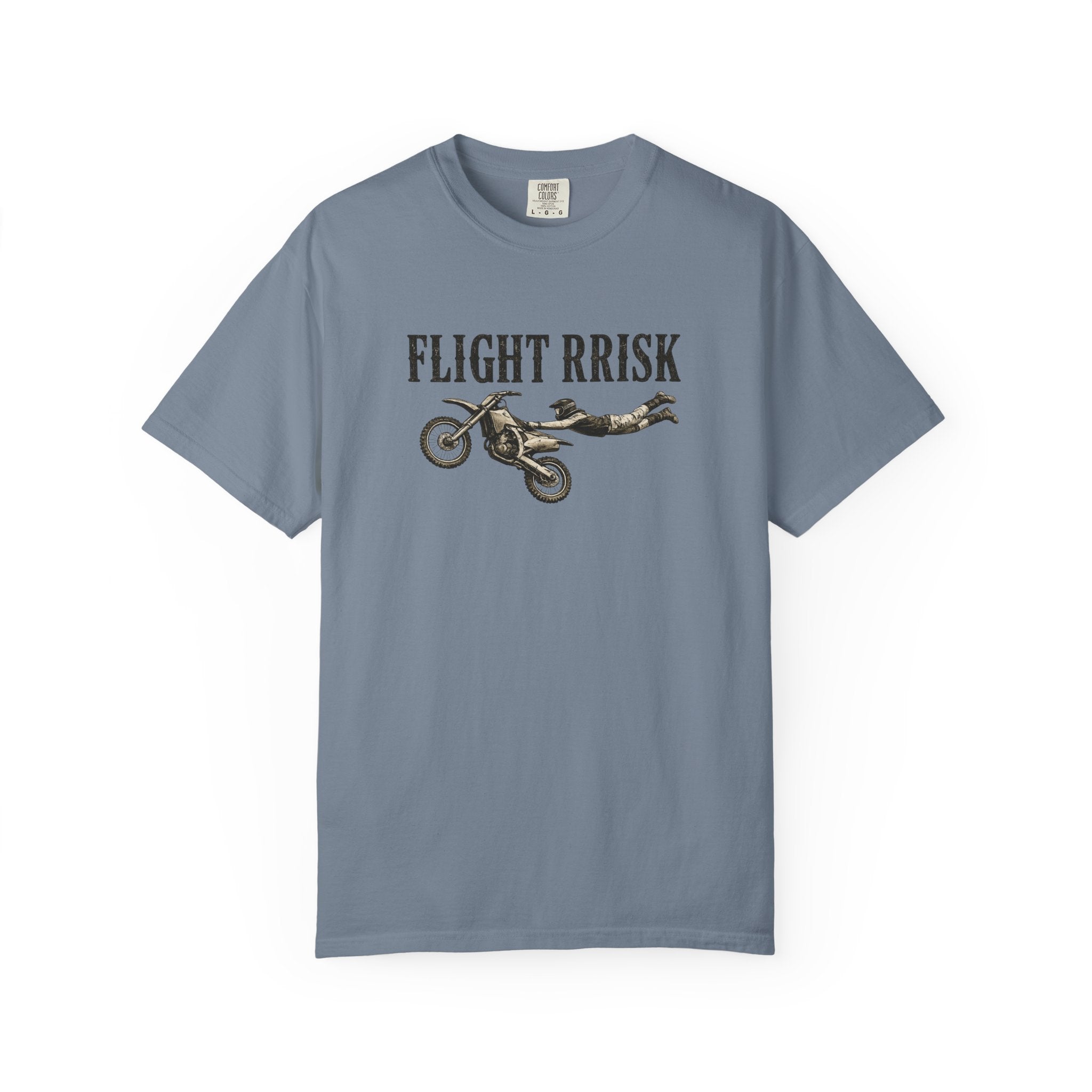Flight Risk Motorcycle T-Shirt — Stunt Rider Graphic Tee