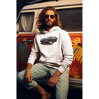 Classic Sports Car Tee — Vintage Jaguar with Guitar Graphic