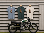 Motorcycle Cat T-Shirt — Retro Cat on Dirt Bike Graphic Tee