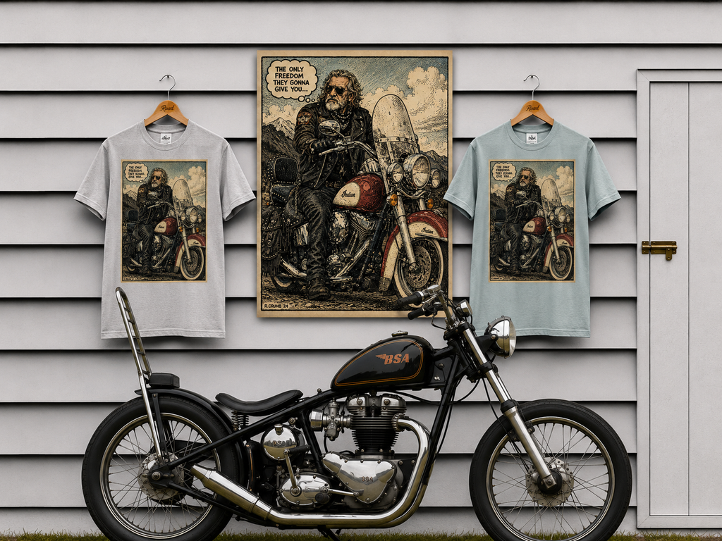 Underground Comic Biker