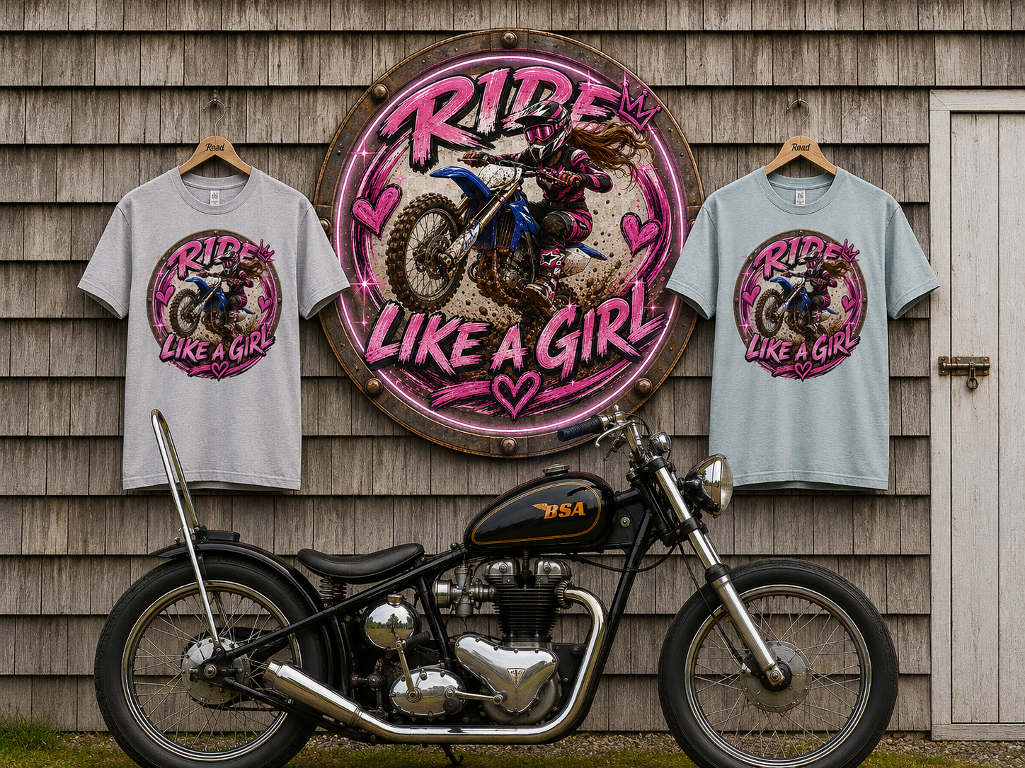 Ride Like a Girl T-Shirt — Women's Motocross Dirt Bike Graphic Tee
