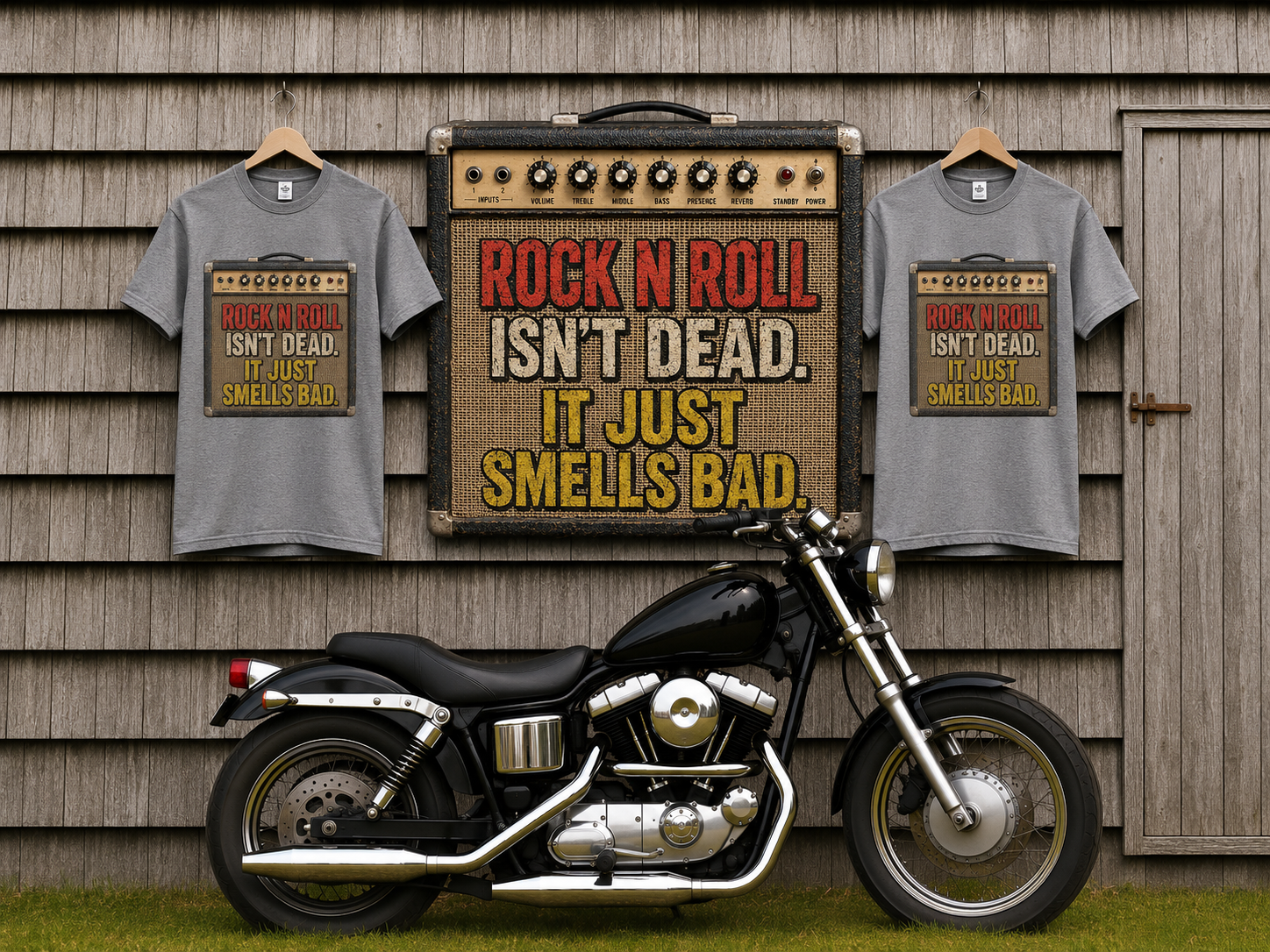 Rock 'N' Roll Isn't Dead T-Shirt — Vintage Amp Graphic Tee