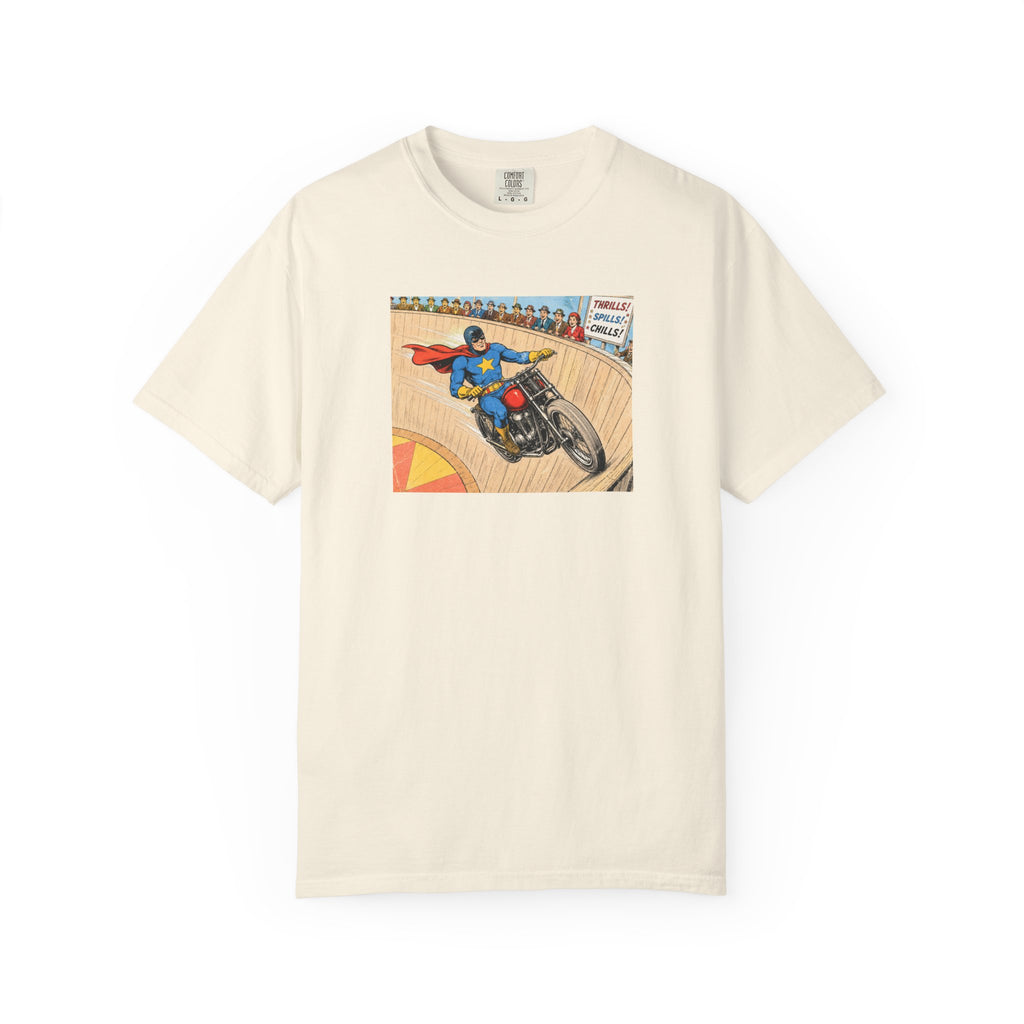 Motorcycle Racer Vintage Comic T-Shirt