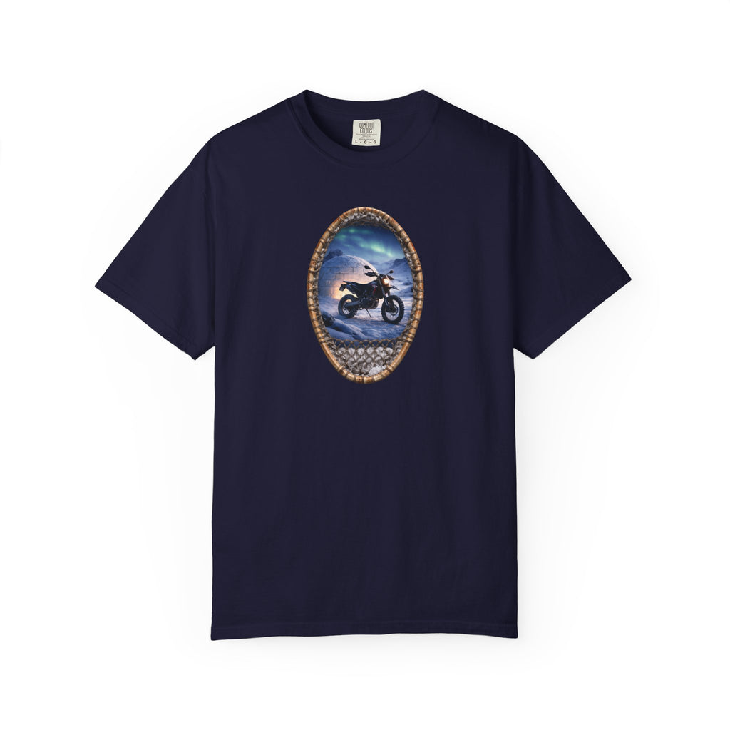 Copy of Motorcycle Night Ride T-Shirt — Framed Rider Graphic Tee