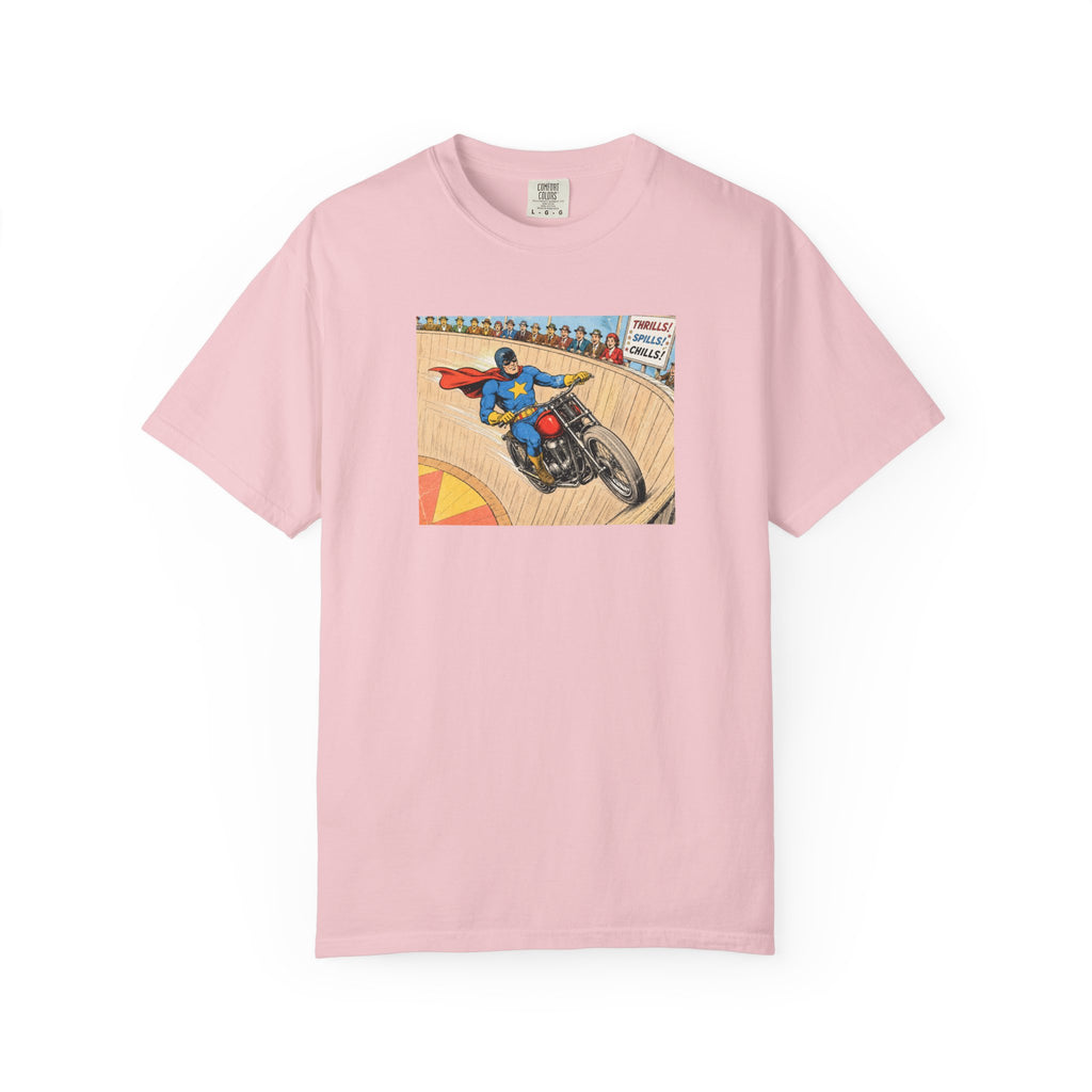 Motorcycle Racer Vintage Comic T-Shirt