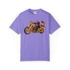 Copy of T-Shirt - Patriotic Biker Graphic (Gold Motorcycle, American Flag)
