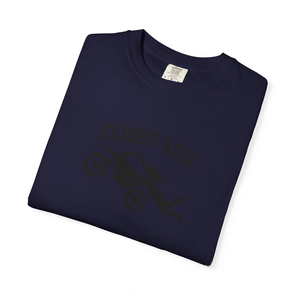 Flight Risk Motorcycle T-Shirt — Stunt Rider Graphic Tee