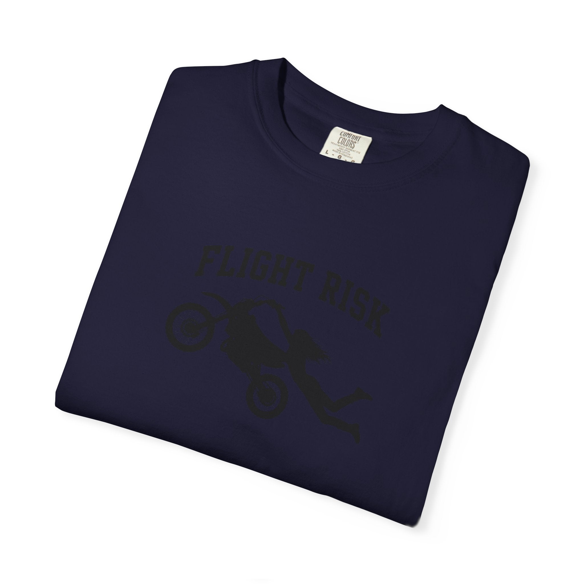 Flight Risk Motorcycle T-Shirt — Stunt Rider Graphic Tee