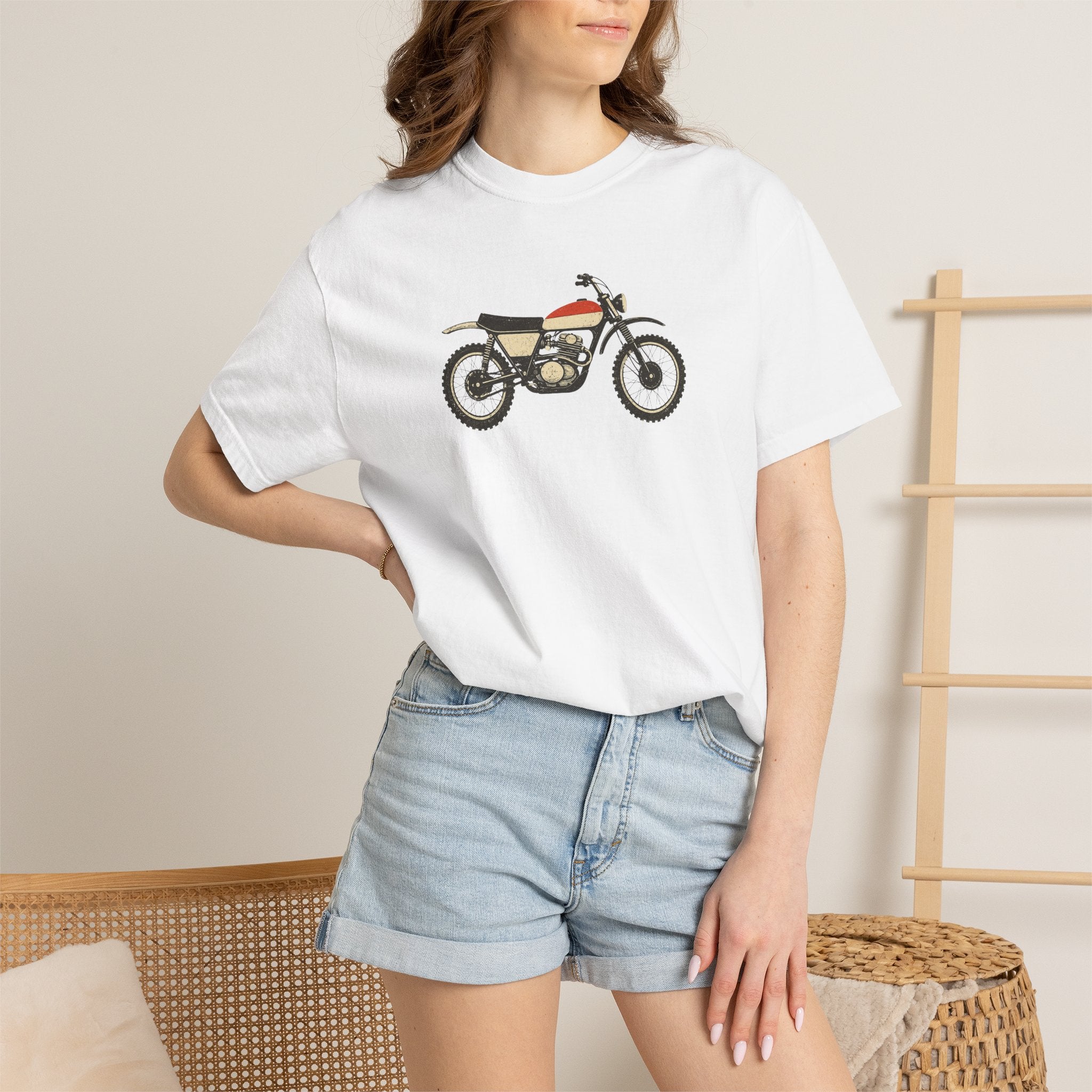 Vintage Motorcycle T-Shirt — Retro Cafe Racer Tee