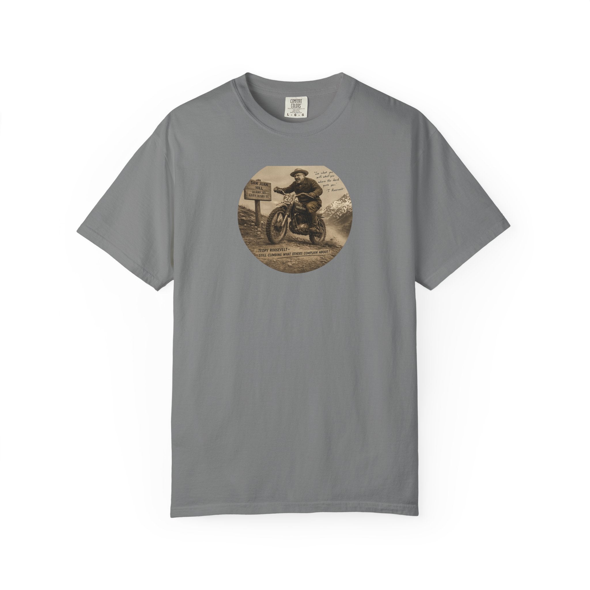 Vintage Motorcycle Tee — 'The Swiss Alps' Retro Rider Graphic T-Shirt