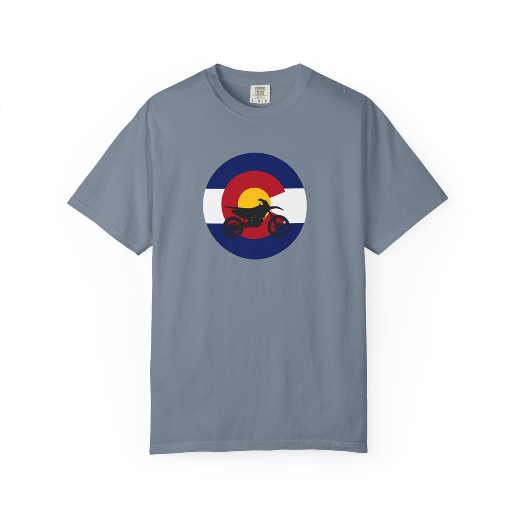 Copy of Motorcycle Sunset T-Shirt — Retro Colorado Circle Rider Tee