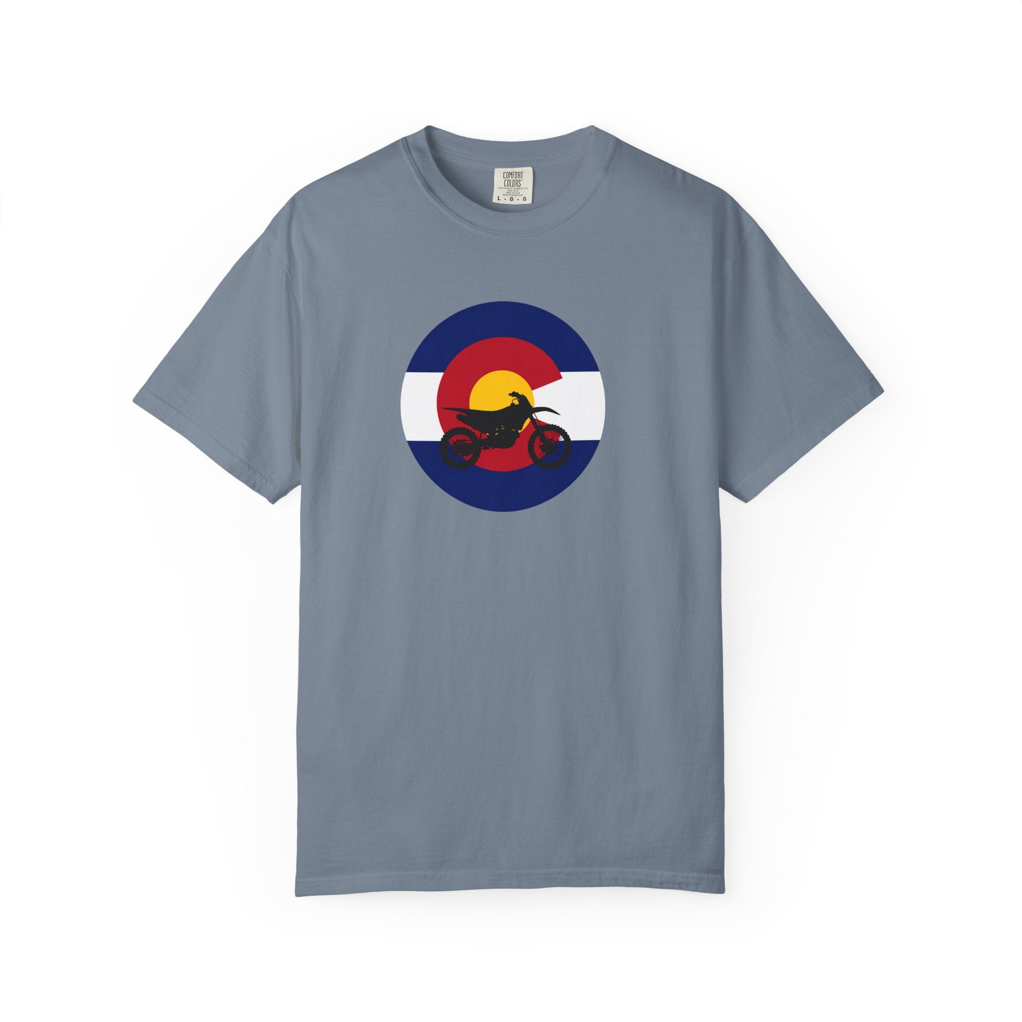 Copy of Motorcycle Sunset T-Shirt — Retro Colorado Circle Rider Tee